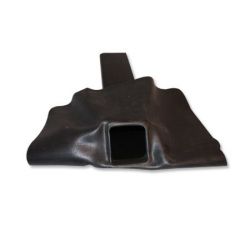 EPDM HWA stadsuitloop 60x100x500 mm met EPDM flap 45 graden, vooraanzicht