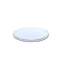 Ronde lichtkoepel acrylaat opaal enkelwandig