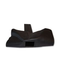 EPDM zijuitloop / stadsuitloop 60x80x300 mm met EPDM flap 90 graden, vooraanzicht
