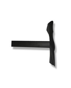 EPDM zijuitloop HWA 60x100x500 mm met EPDM flap 90 graden, zijaanzicht