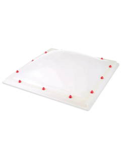 Lichtkoepel polycarbonaat opaal enkelwandig
