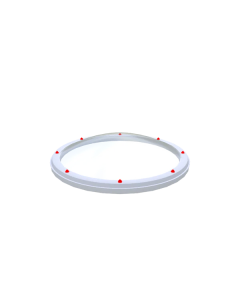 Ronde lichtkoepel polycarbonaat helder dubbelwandig