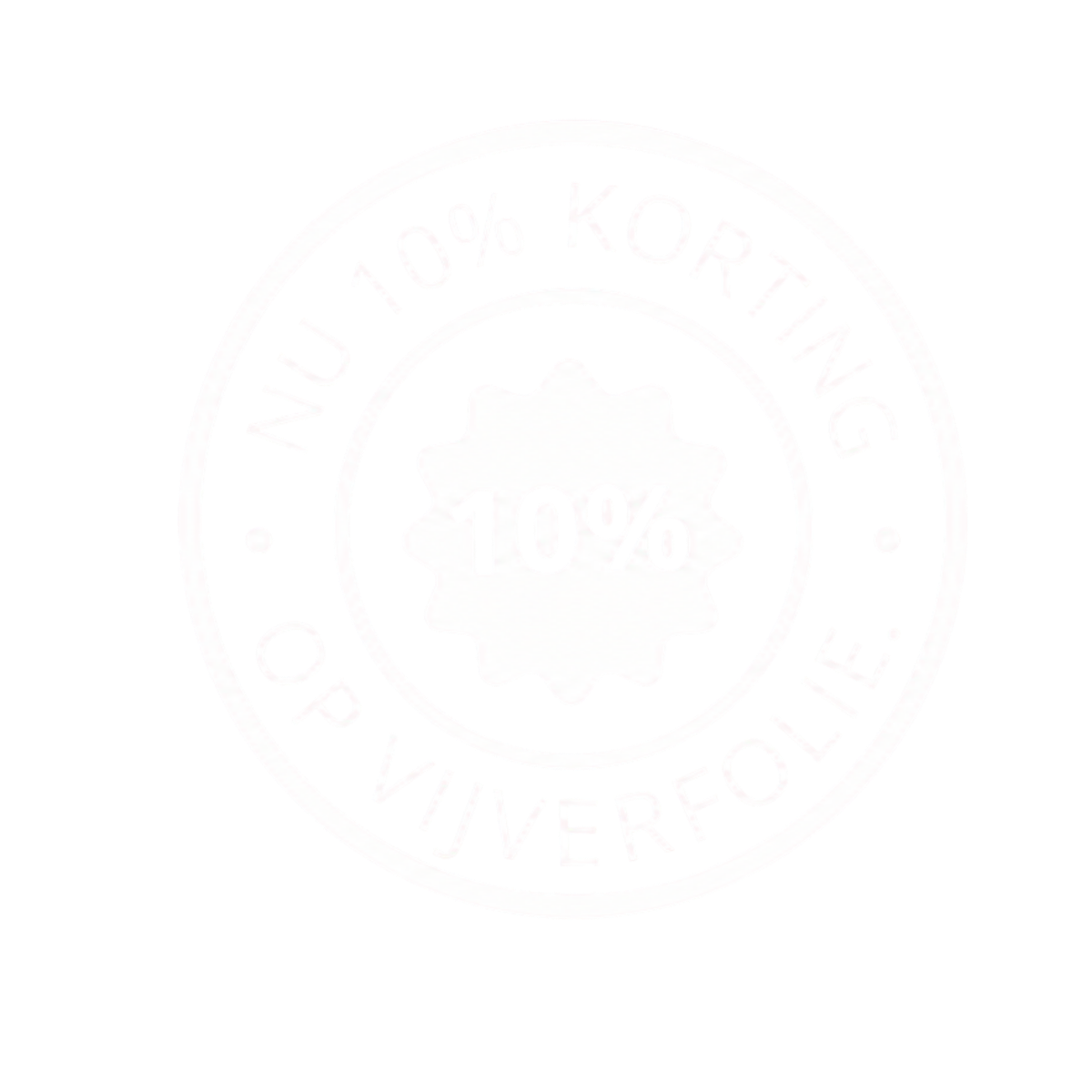 Vijverfolie Actie 10% korting